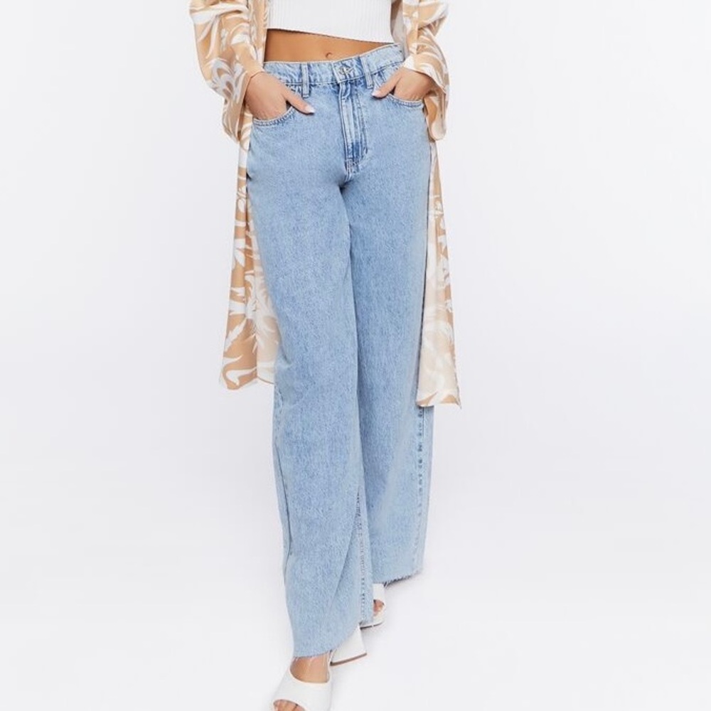 High-Rise Wide Leg Jeans